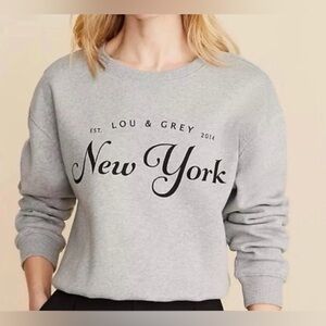 Lou & Grey New York Crop Sweatshirt Medium